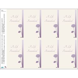 A Life Remembered Print Your Own Prayer Cards - 12 Sheet Pack