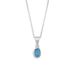 Aquamarine Silver Giving Necklace - 116518