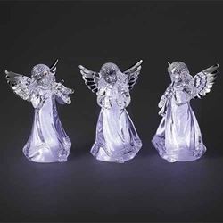 Assorted 4.5" LED Acrylic Angels, Sold Each