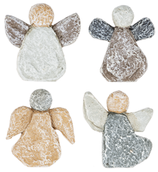 Assorted Serenity Angels Pocket Stones