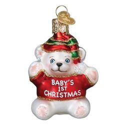 Babys First Christmas Teddy Bear Ornament