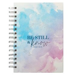 Be Still and Know That I am God Large Wirebound Journal
