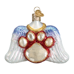 Beloved Pet Glass Memorial Ornament