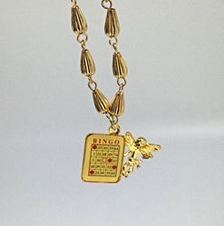 Bingo-Guardian Angel Charm Necklace/6 PK
