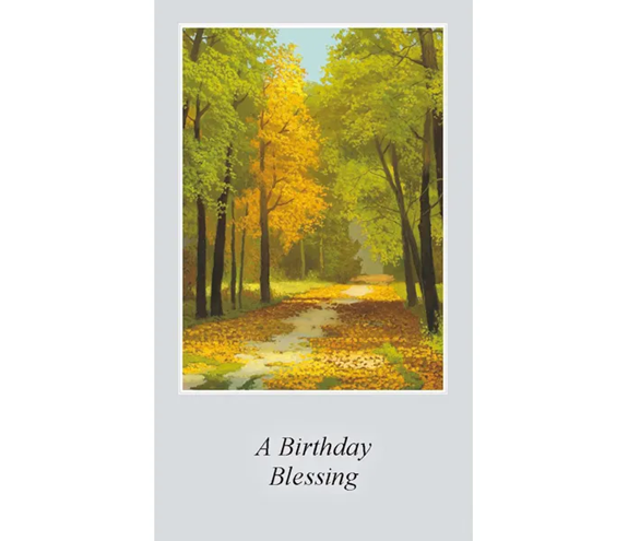  Birthday Paper Prayer Card, Pack of 100