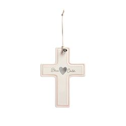 Bless This Child Wall Cross - Pink