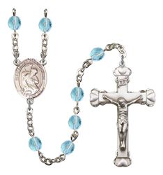 Blessed Herman the Cripple Patron Saint Rosary, Scalloped Crucifix
