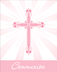 Blessings Pink Communion Invitation 25/pkg
