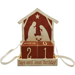 Block Advent Calendar - Days Until Jesus' Birthday 