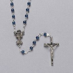 Blue Communion Rosary