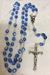 Blue Glass Aurora Borealis Rosary - 10027
