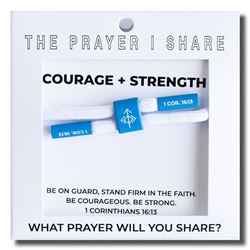 COURAGE + STRENGTH The Prayer I Share Bracelet
