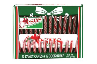 Candy Canes with Jesus Bookmarks