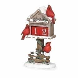 Cardinal 11.75" Countdown To Christmas Birdhouse with Number Blocks