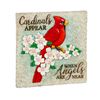 Cardinals Appear with Angels Are Near 10.5" Garden Stone