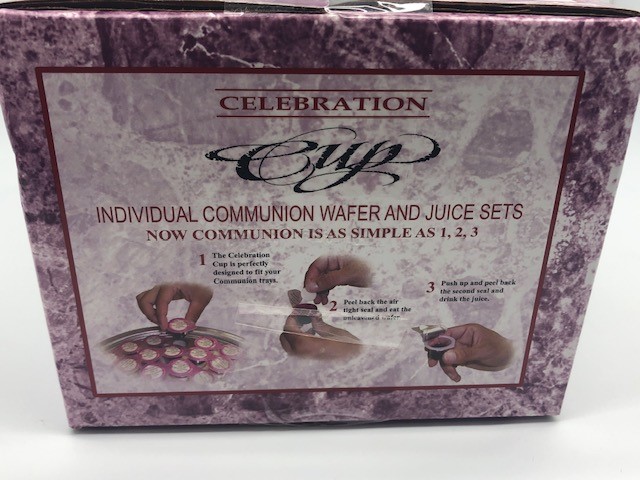 Celebration Cups-Individual Communion Wafer and Juice Sets-100pc, 250pc and 500pc per box.