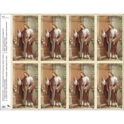 Christ Knocking Print Your Own Prayer Cards - 25 Sheet Pack