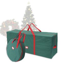Christmas Tree Storage with Wreath Storage Bag Set
