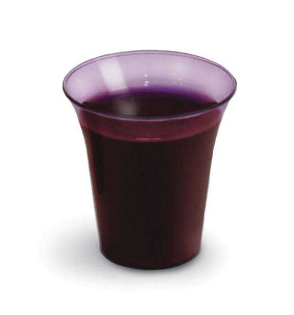 GRAPE COLORED DISPOSABLE COMMUNION CUPS (BOX OF 1000 CUPS)