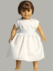 Cora First Communion 18" Doll Dress