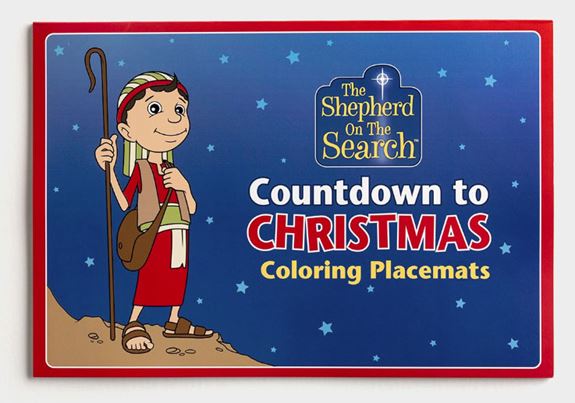 Countdown Christmas Coloring Placemats