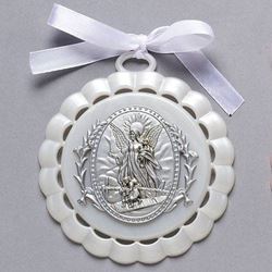 Crib Medal White Plastic