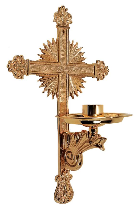 21CCH80 Cross Consecration - Dedication Candle Holder