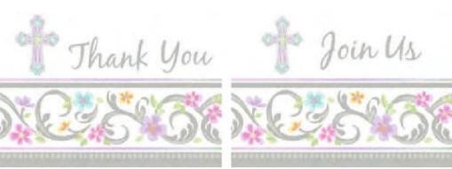Cross Invitation and Thank You Note Value Pack