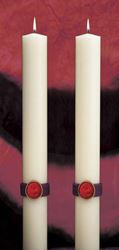 Cross of the Lamb Complementing Altar Candles