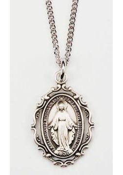 Cutout Miraculous Medal-Oval