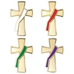 Deacon Liturgical Colors Pin Set