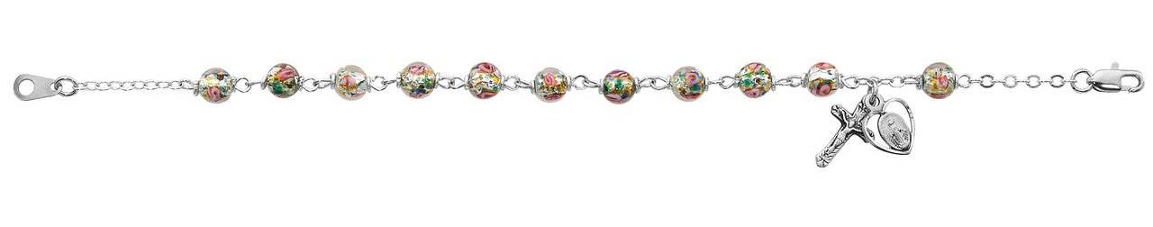 Deluxe Venetian Glass Bead Bracelet
