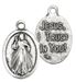 Divine Mercy 1" Oxidized Medal