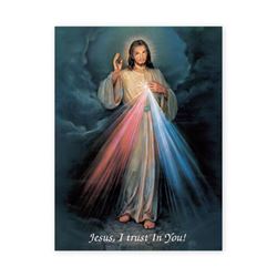 DIVINE MERCY POSTER W/ GOLD LEAF STAMPING