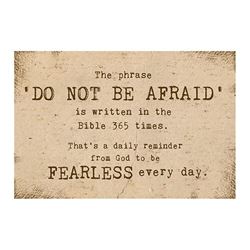 Do Not Be Afraid Pass It On Card