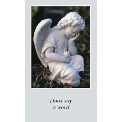 Dont Say A Word Paper Prayer Card, Pack of 100