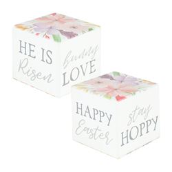 Easter Floral 4 Sided Message Cube
