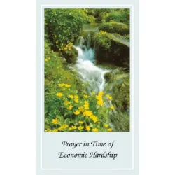 Economic Hardship Paper Prayer Card, Pack of 100
