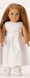 Ella First Communion 18" Doll Dress