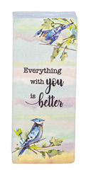 Everything With You is Better Block Plaque