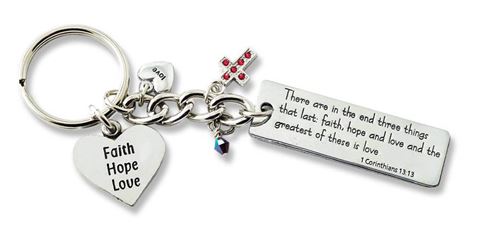 Faith, Hope, & Love Keychain