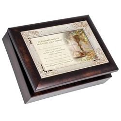 First Communion Certificate Large Music Box