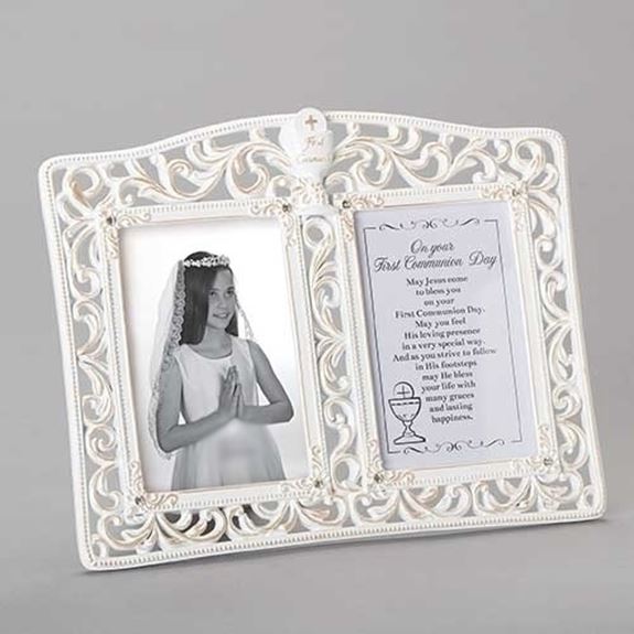 First Communion Double Photo Frame