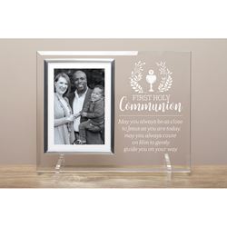 First Communion Glass Frame
