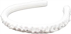 First Communion White Headband ONLY, No Tulle Veil