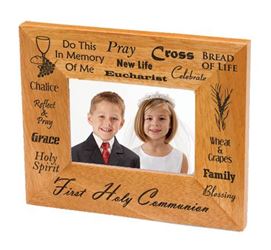 First Communion Wood Picture Frame