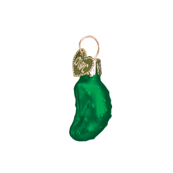 Glass Miniature Pickle Glass Ornament