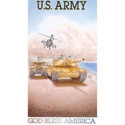 God Bless America U.S. Army Paper Prayer Card, Pack of 100