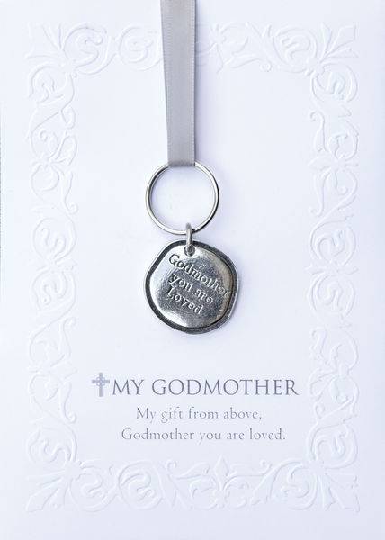 Godmother Pewter Keychain/Gift Card Set