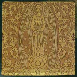 11-176 Gold Embroidered Pall with Angel from Poland